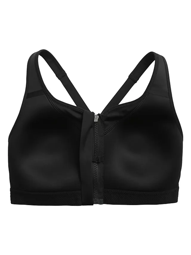 Buy Valmont Zip-Front Sports Bra - 1611A Black 48D/E at