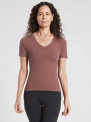 Renew Seamless V-Neck Tee