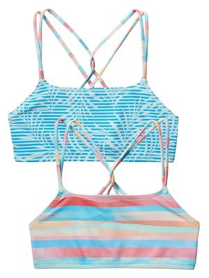 Athleta Girl Reversible Sunset Oasis Bikini Top
