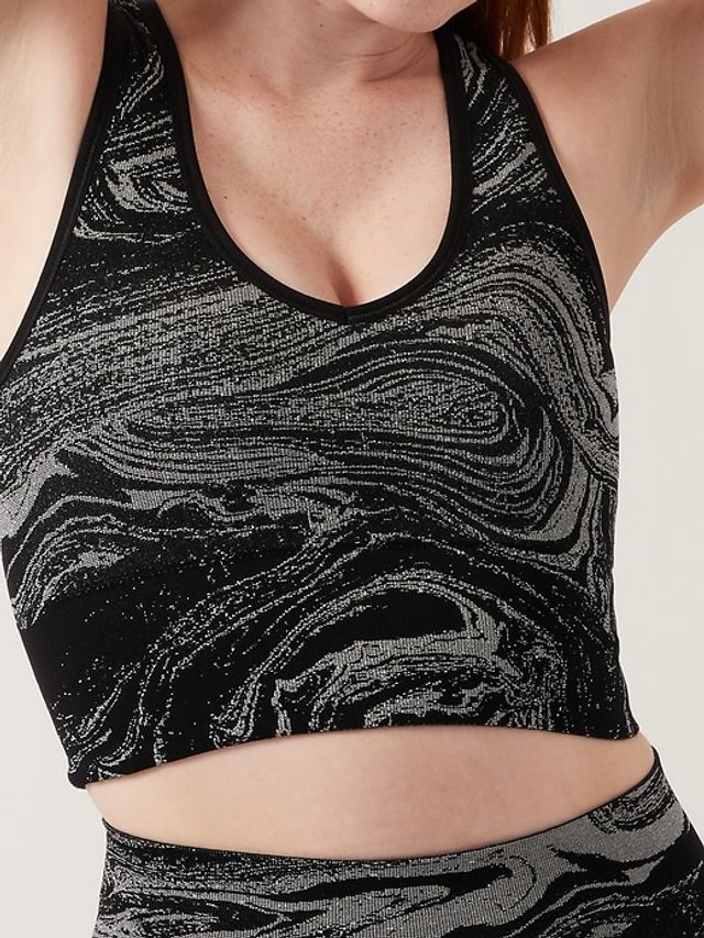 Athleta Aurora Seamless Shine Crop Rib Tank