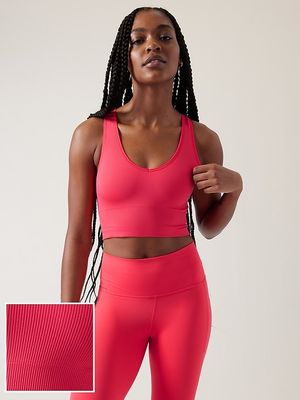 Aurora Seamless Crop Rib Tank