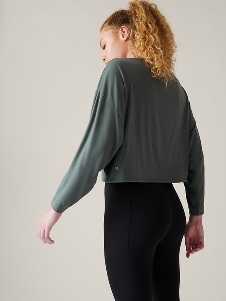 Lululemon Ebb to Street Long Sleeve Crop Top