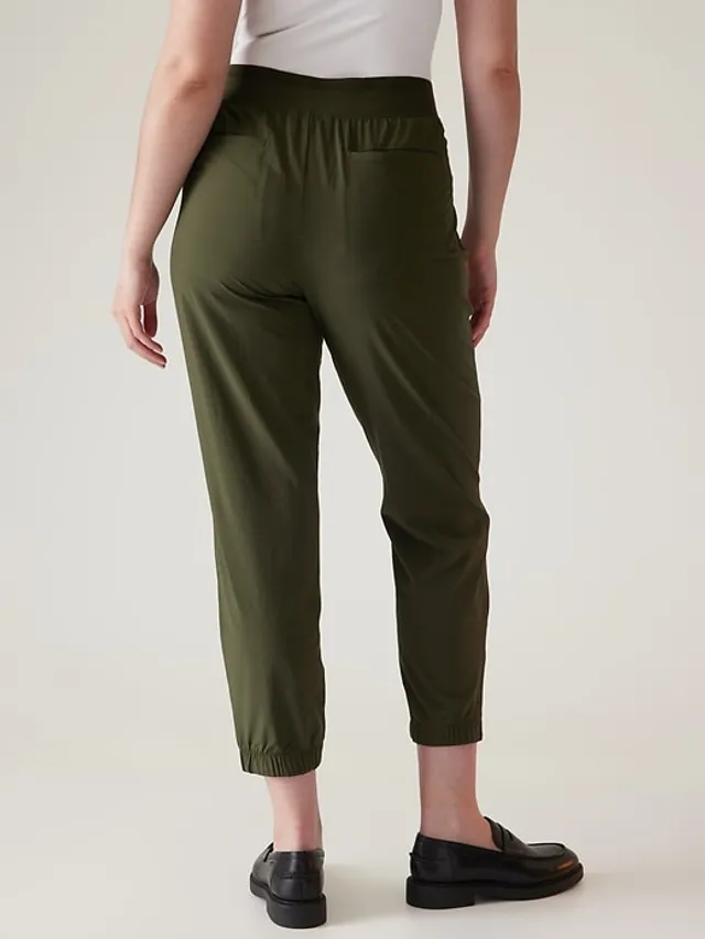 Athleta Olive Green Radiant Jogger Commute Athleisure Travel Pant #511134 4