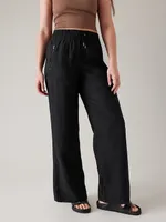 Athleta Cabo Linen Wide Leg Pant