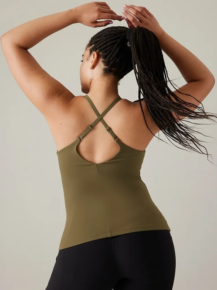 Athleta Elation V-Neck Built-In Bra Tank A-C