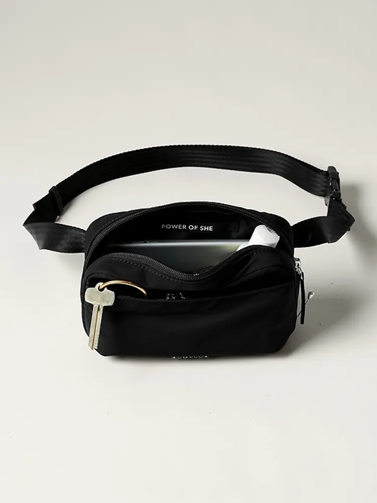 Bimba Y Lola Medium Anthracite Nylon Crossbody Bag