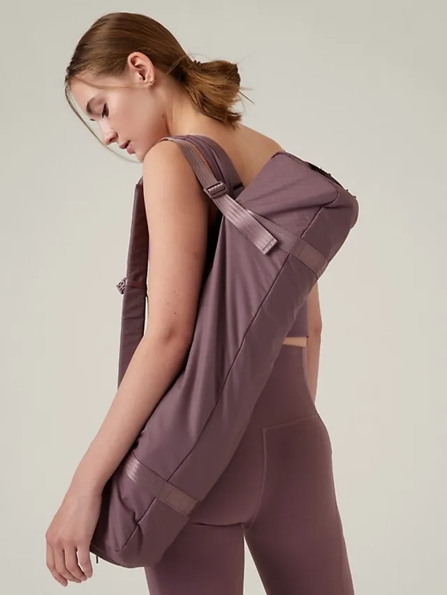 Oak and Reed Yoga Mat Bag Sling - Black/Lavender