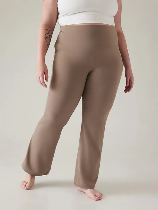 Willow & Root Mesh Flare Stretch Pant - Women's Pants in Brown