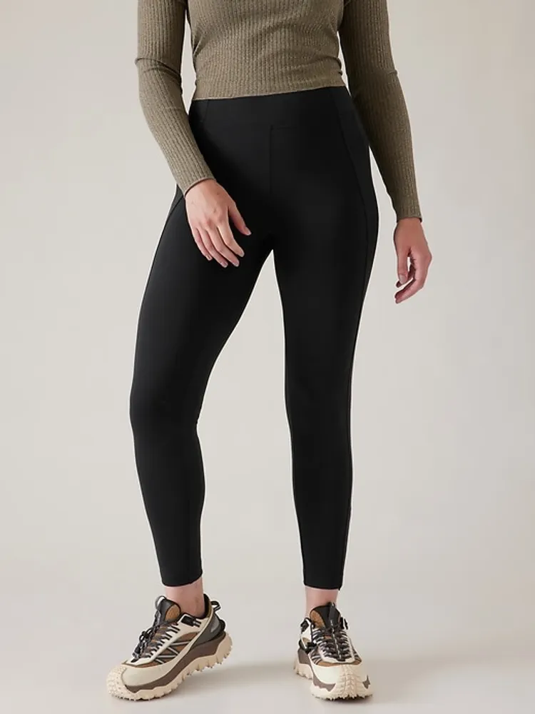 Athleta Faux Leather High Rise Delancey Gleam Tight Leggings