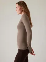 Renew Seamless Mock Neck Top