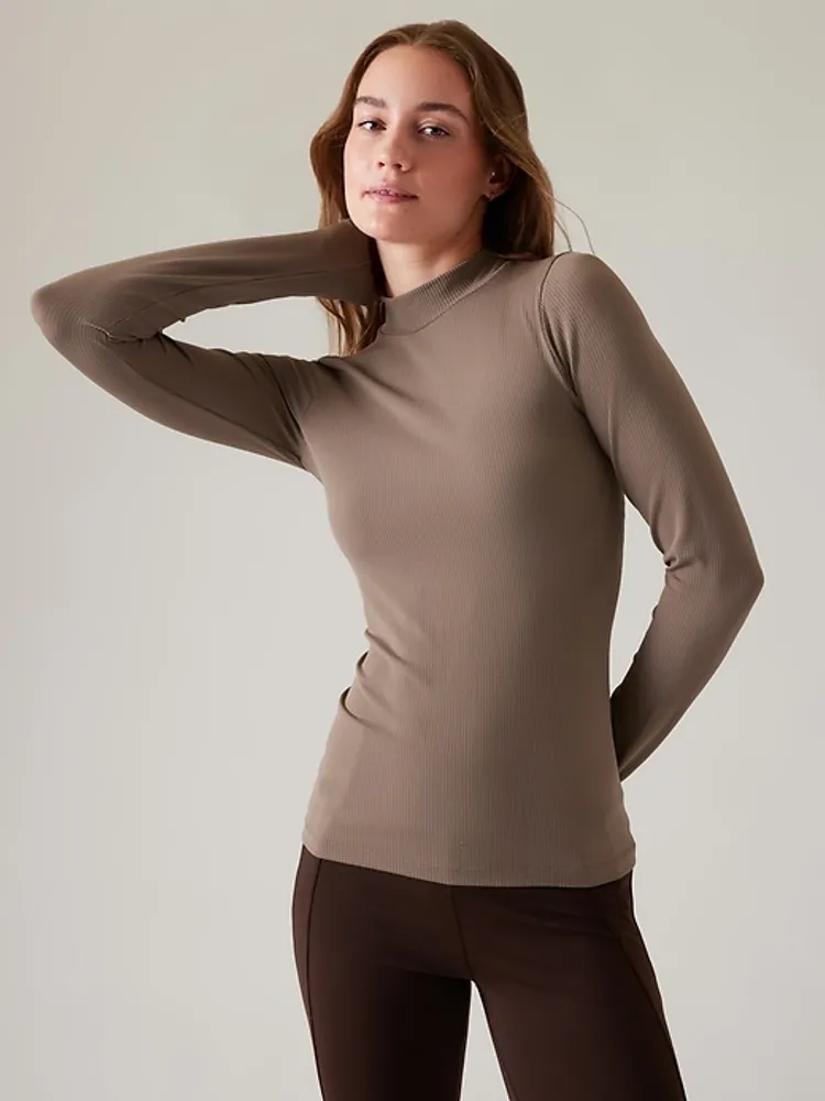 Renew Seamless Mock Neck Top