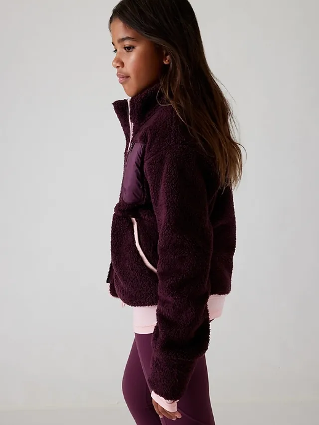 Athleta Girl Reversible Warm + Fuzzy Jacket