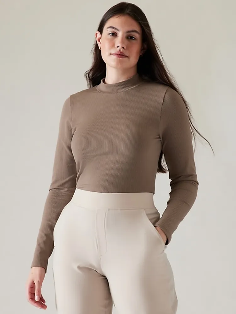 Renew Seamless Mock Neck Top