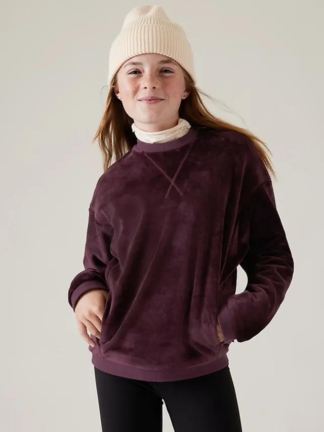 Fabletics Eco Go-To Crewneck Sweatshirt Womens pink plus Size 3X