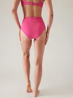 High Waist Crossover Bikini Bottom