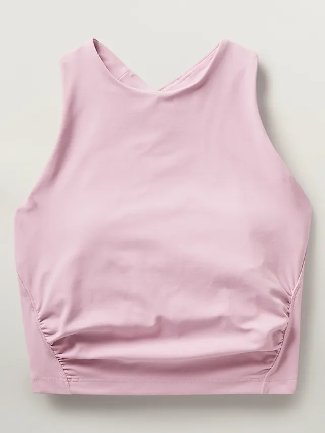 Buy Athleta Pink A-C Cup Conscious Mesh Crop Medium Impact Sports Bra from  Next Ireland