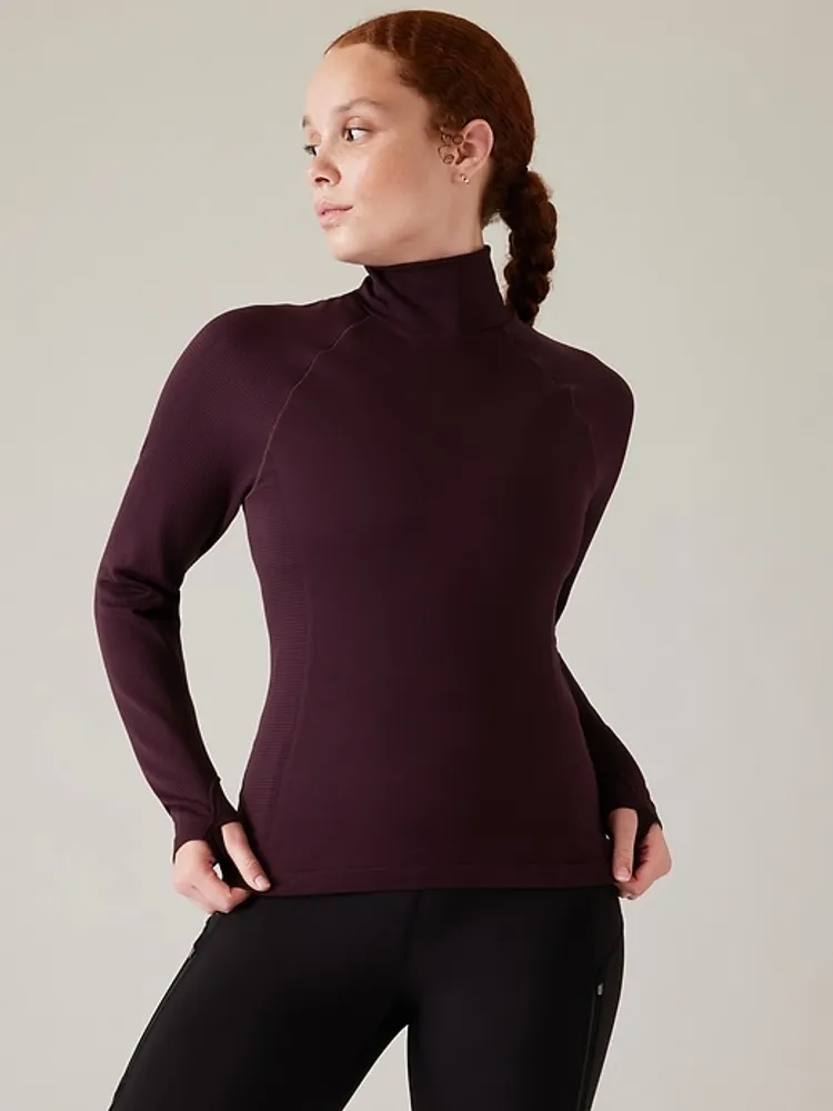 Flurry Seamless Turtleneck Top