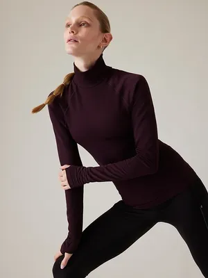 Flurry Seamless Turtleneck Top