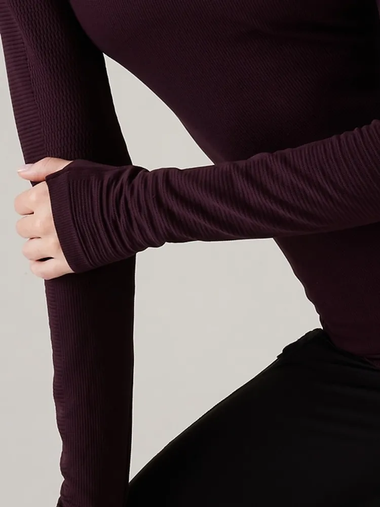 Flurry Seamless Turtleneck Top