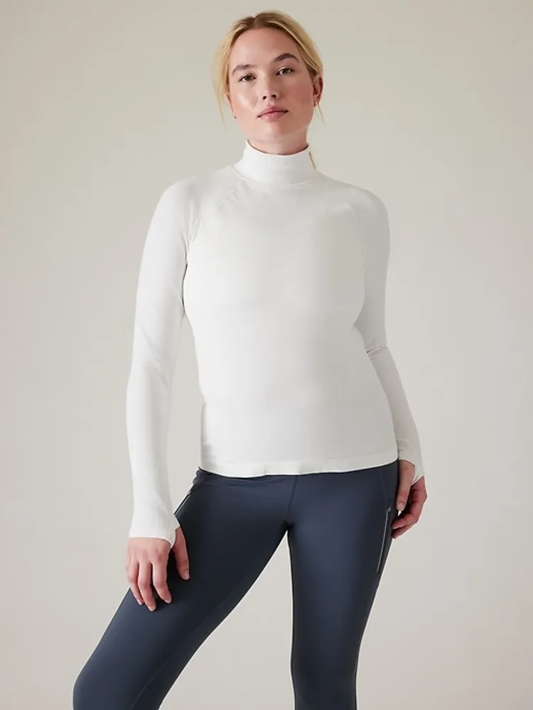 Flurry Seamless Turtleneck Top