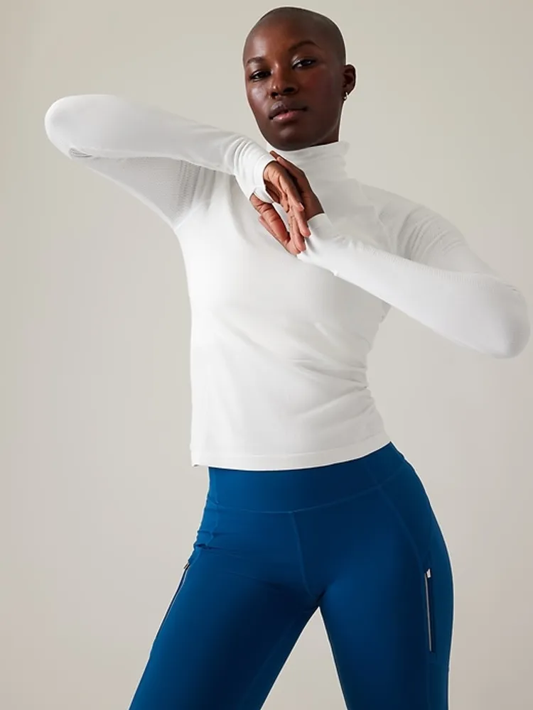 Flurry Seamless Turtleneck Top