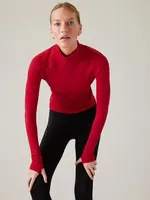 Flurry Seamless Turtleneck Top