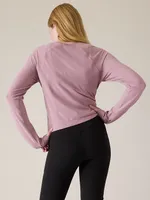 Athleta Girl Power Up Sport Length Seamless Top