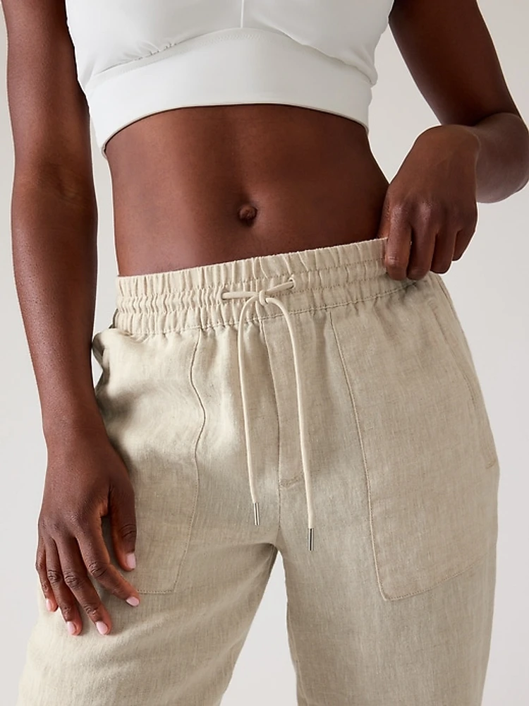 Retreat Linen High Rise Jogger