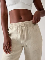 Retreat Linen High Rise Jogger