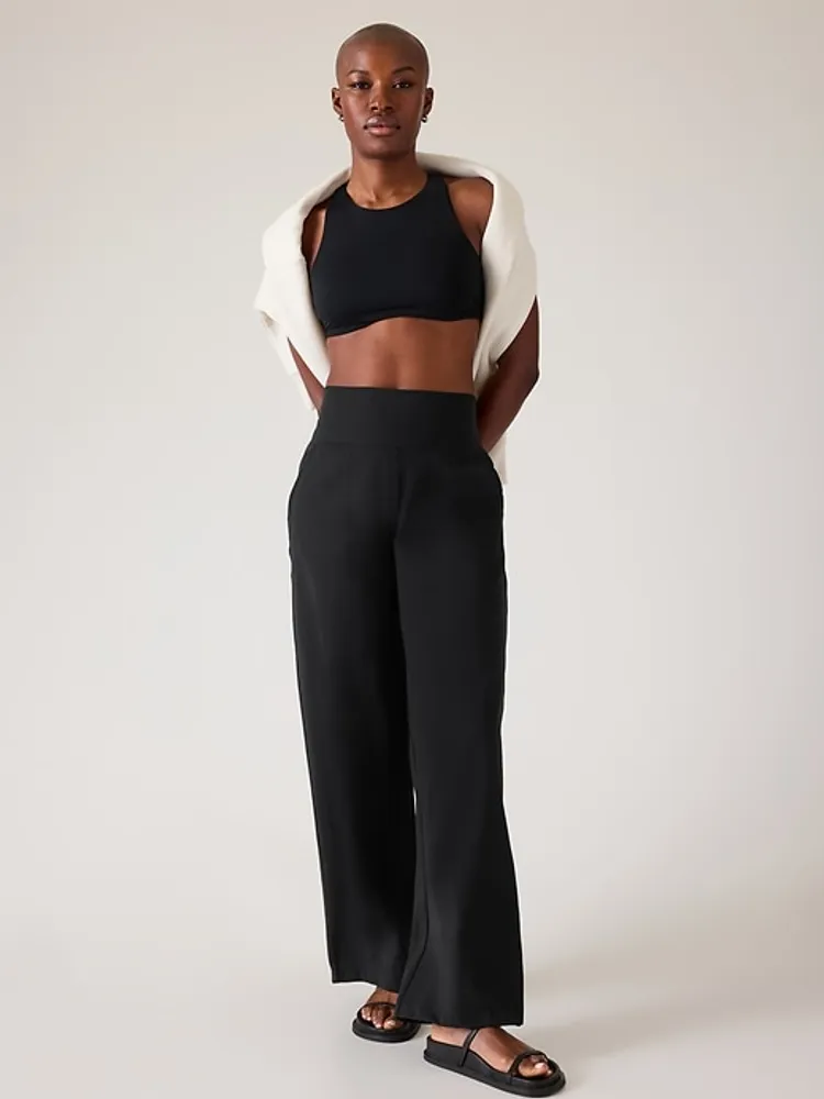 Venice High Rise Track Stripe Wide Leg Pant