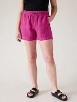 Retreat Linen Mid Rise Short