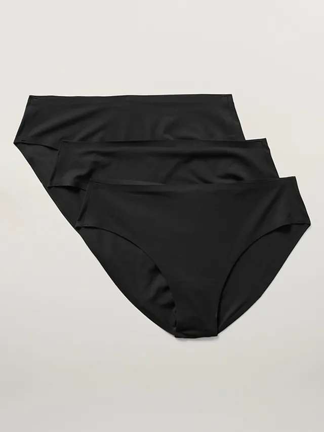 Lululemon UnderEase Mid Rise Bikini Underwear 3 Pack - Black