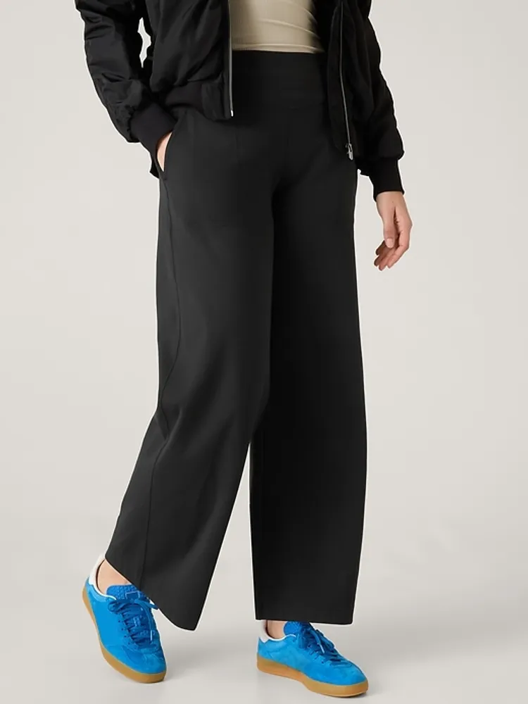 Venice High Rise Track Stripe Wide Leg Pant