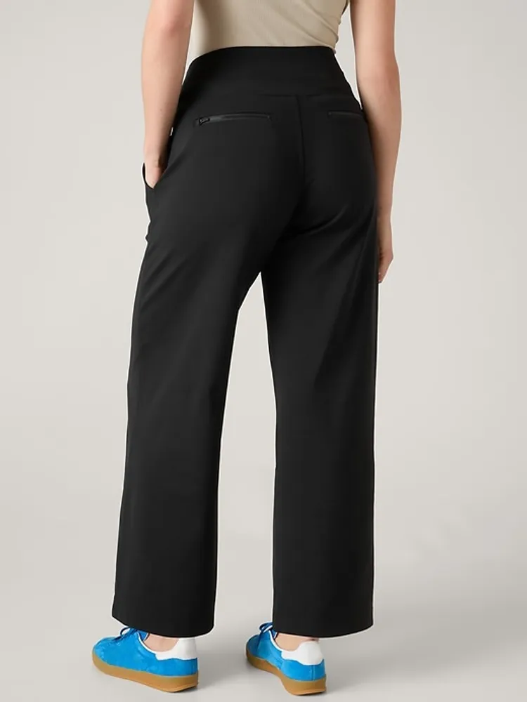 Venice High Rise Track Stripe Wide Leg Pant