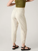 Retreat Linen High Rise Jogger