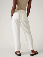 Retreat Linen High Rise Ankle Pant