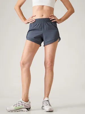 Mesh Racer Run Mid Rise 4 Short