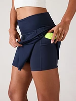 Ace High Rise 1/2 Tennis Skort