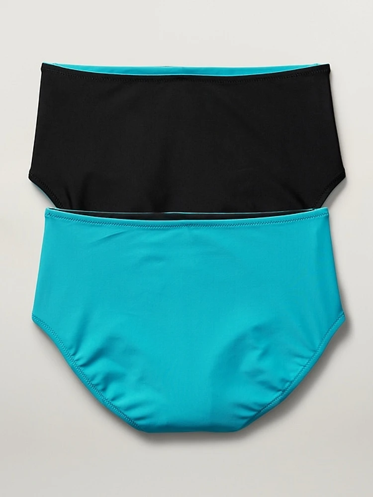 Athleta Girl Reversible High Rise Swim Bottom