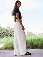 Retroterry High Rise Wide Leg Cargo Pant