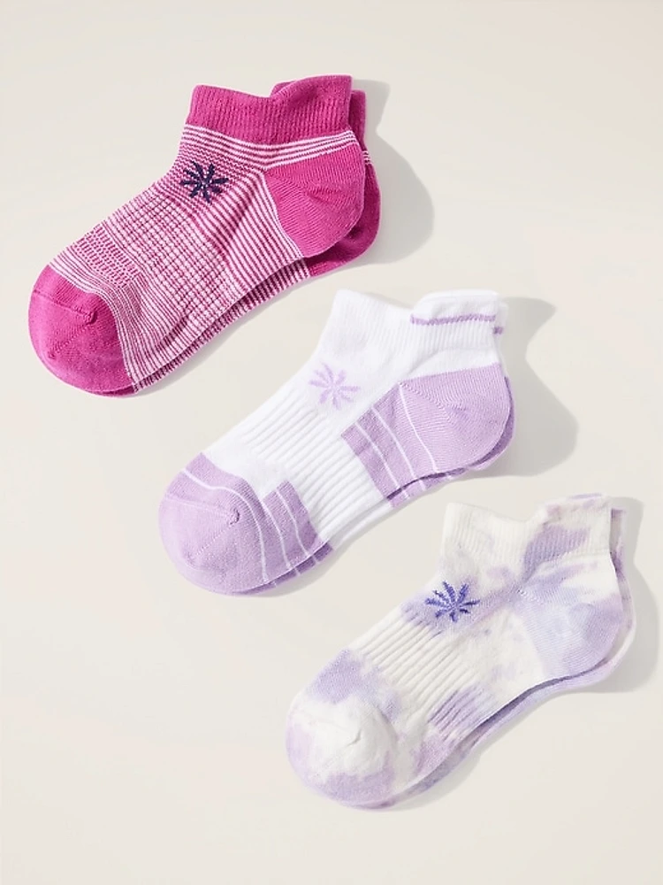 Athleta Girl Everyday Ankle Sock 3-Pack