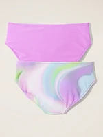 Athleta Girl Reversible Mid Rise Swim Bottom