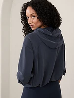 Seasoft Bubble Hem Hoodie