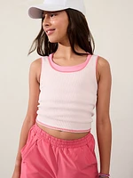 Athleta Girl Rise Above Rib Crop Tank