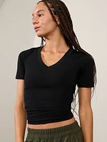 Renew Seamless V-Neck Tee