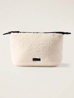 All About Shearling Large Cosmetic Pouch