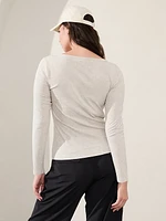 Signature Rib Henley Top