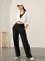 Venice High Rise Track Stripe Wide Leg Pant