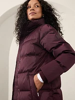 Sateen Long Puffer