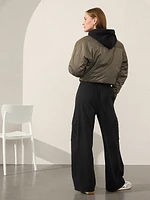 Retroterry High Rise Wide Leg Cargo Pant